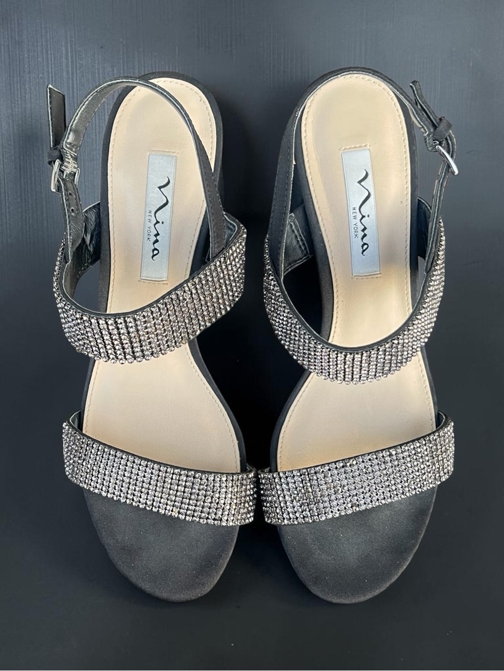 Nina New York rhinestone dress sandal
